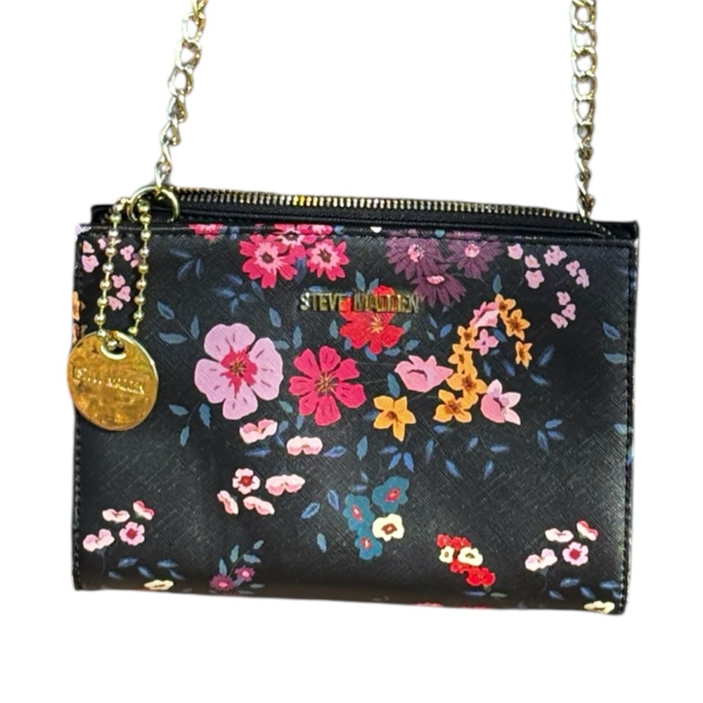 Steve Madden Black Floral Women's Bag